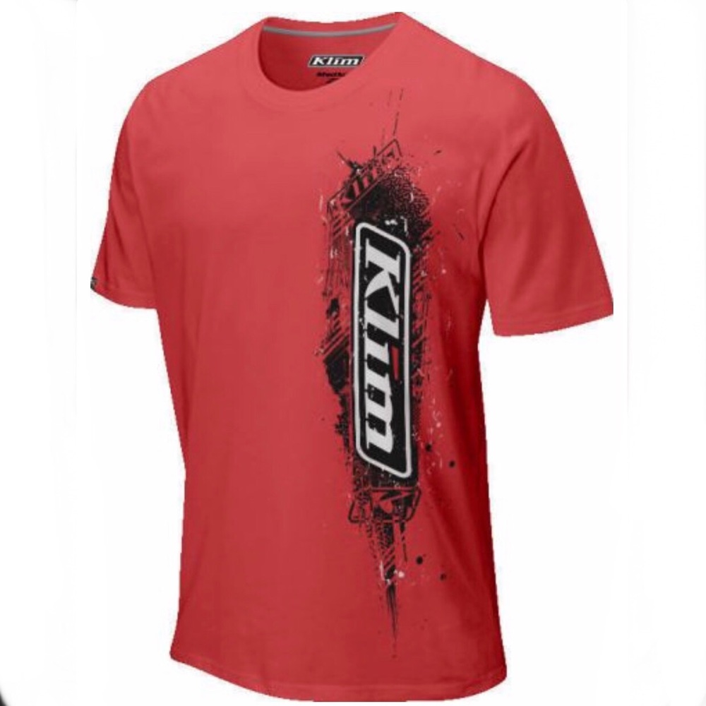 KLIM vertical graphic tee red-orange